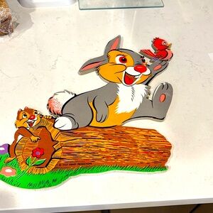 Vintage 1950s Disney Pressboard Pin-Up Thumper - Collectible